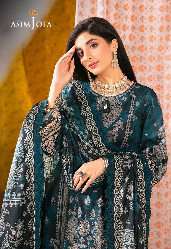 Asim Jofa | Aira Summer Prints | AJAR-25 - Aqsa Fabrics