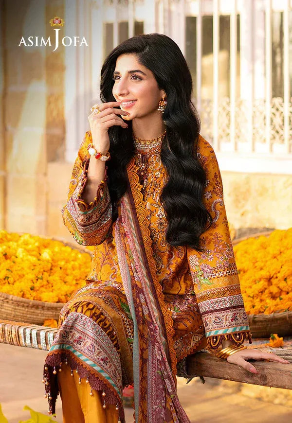 Asim Jofa | Aira Summer Prints | AJAR-15 - Aqsa Fabrics