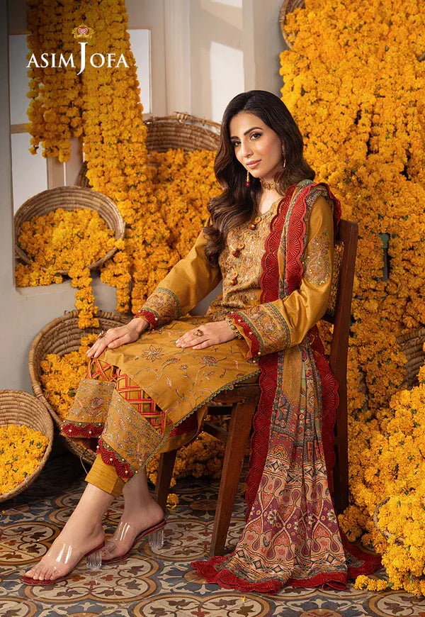 Asim Jofa | Aira Summer Prints | AJAR-28 - Aqsa Fabrics