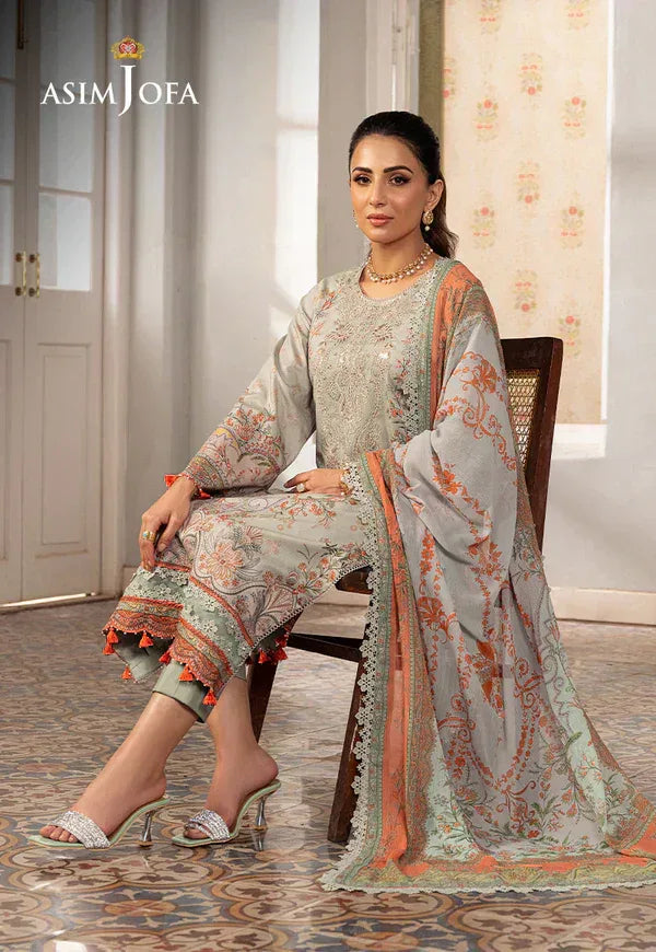 Asim Jofa | Aira Summer Prints | AJAR 02 - Aqsa Fabrics