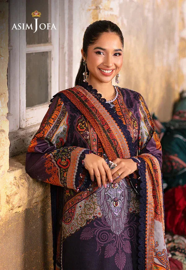 Asim Jofa | Aira Summer Prints | AJAR-12 - Aqsa Fabrics