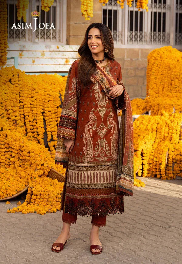 Asim Jofa | Aira Summer Prints | AJAR 03 - Aqsa Fabrics