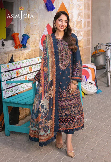 Asim Jofa | Aira Summer Prints | AJAR-36 - Aqsa Fabrics