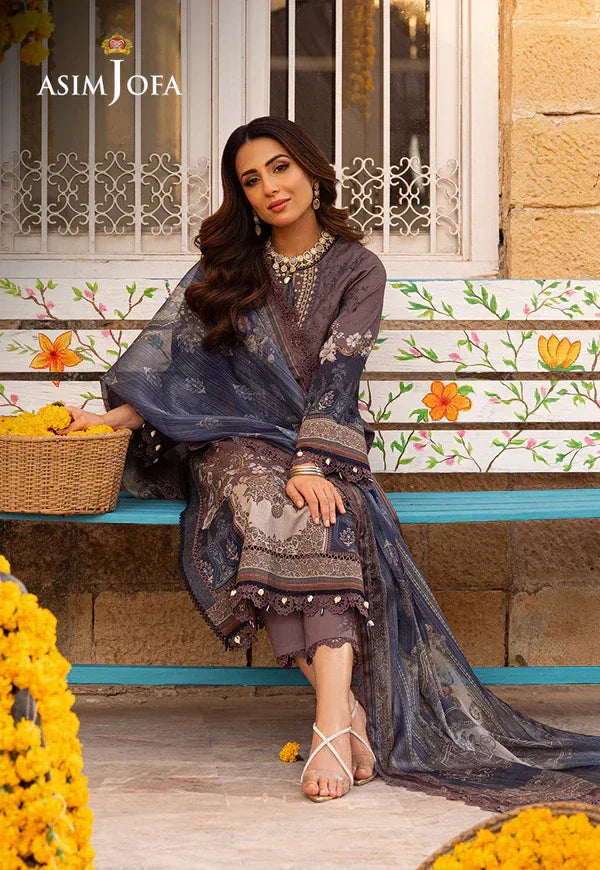 Asim Jofa | Aira Summer Prints | AJAR 07 - Aqsa Fabrics