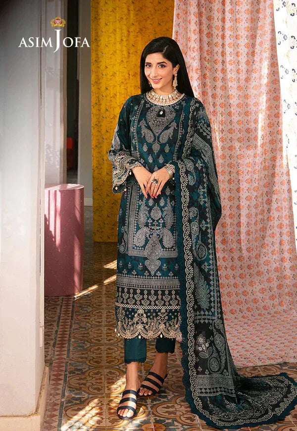Asim Jofa | Aira Summer Prints | AJAR-25 - Aqsa Fabrics