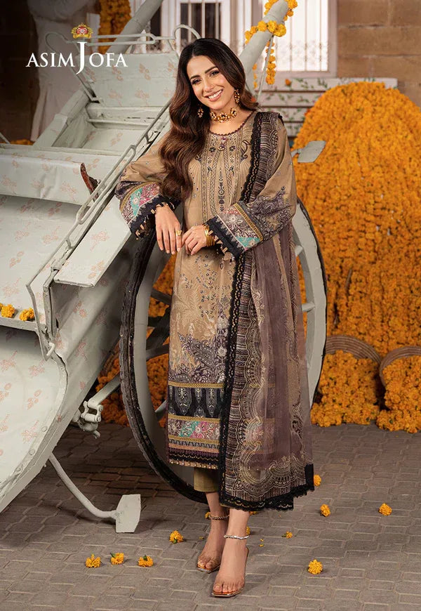 Asim Jofa | Aira Summer Prints | AJAR-16 - Aqsa Fabrics