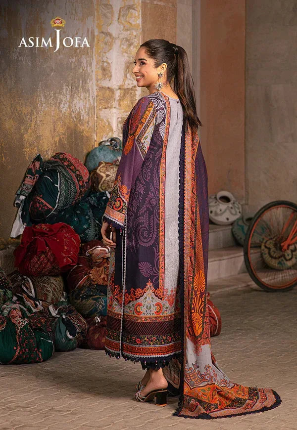 Asim Jofa | Aira Summer Prints | AJAR-12 - Aqsa Fabrics