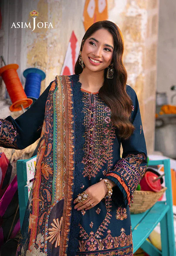 Asim Jofa | Aira Summer Prints | AJAR-36 - Aqsa Fabrics