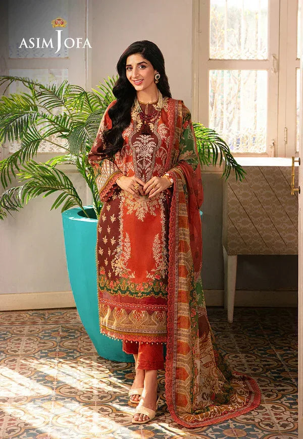 Asim Jofa | Aira Summer Prints | AJAR-14 - Aqsa Fabrics