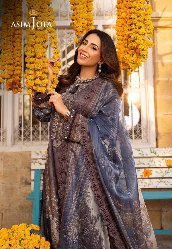 Asim Jofa | Aira Summer Prints | AJAR 07 - Aqsa Fabrics