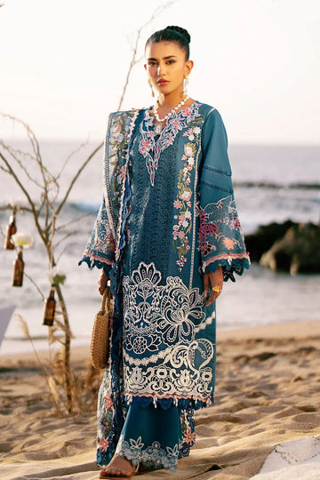AJR Couture | Dastan Luxury Lawn 25 | Aura - Aqsa Fabrics