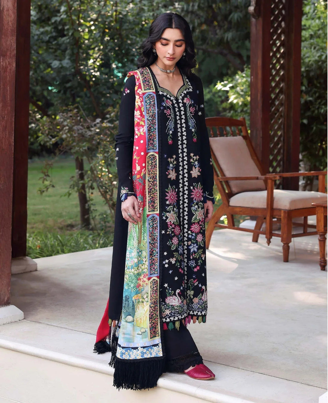 Republic Womenswear | Amaris Luxury Shawl 25 | Aveline - Aqsa Fabrics