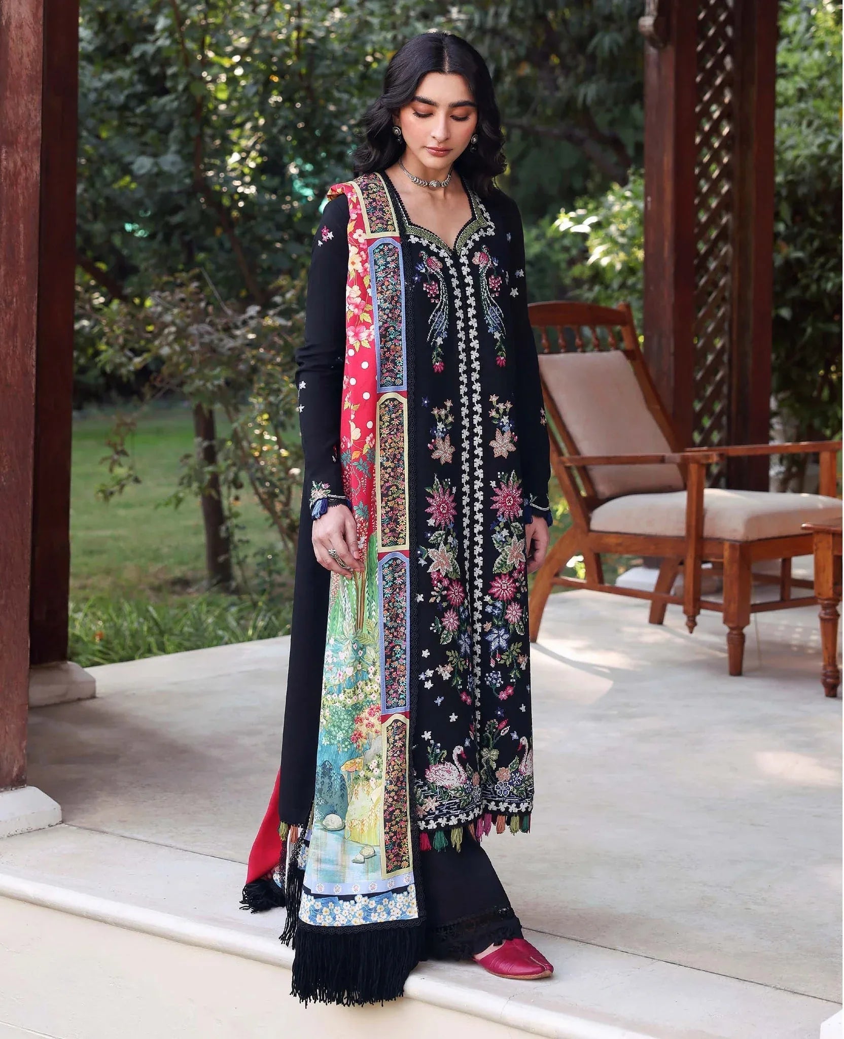 Republic Womenswear | Amaris Luxury Shawl 25 | Aveline - Aqsa Fabrics