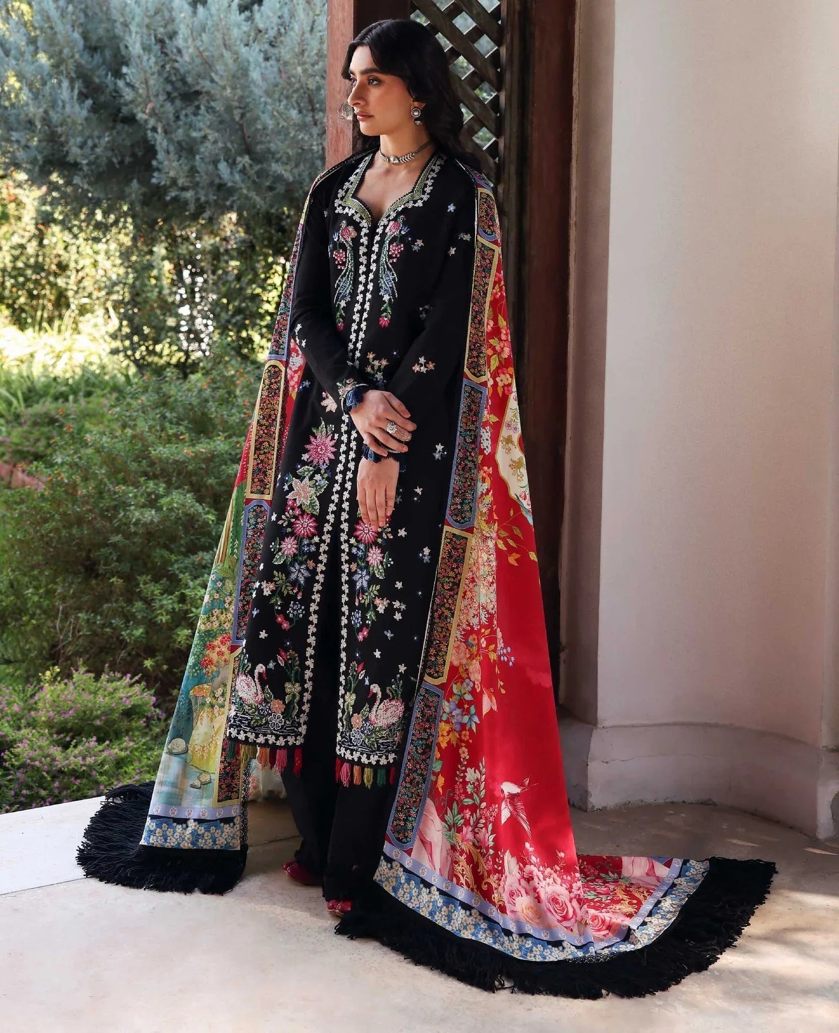 Republic Womenswear | Amaris Luxury Shawl 25 | Aveline - Aqsa Fabrics