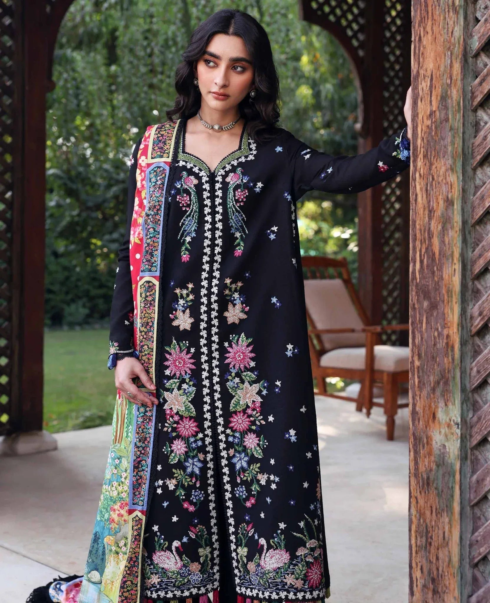 Republic Womenswear | Amaris Luxury Shawl 25 | Aveline - Aqsa Fabrics