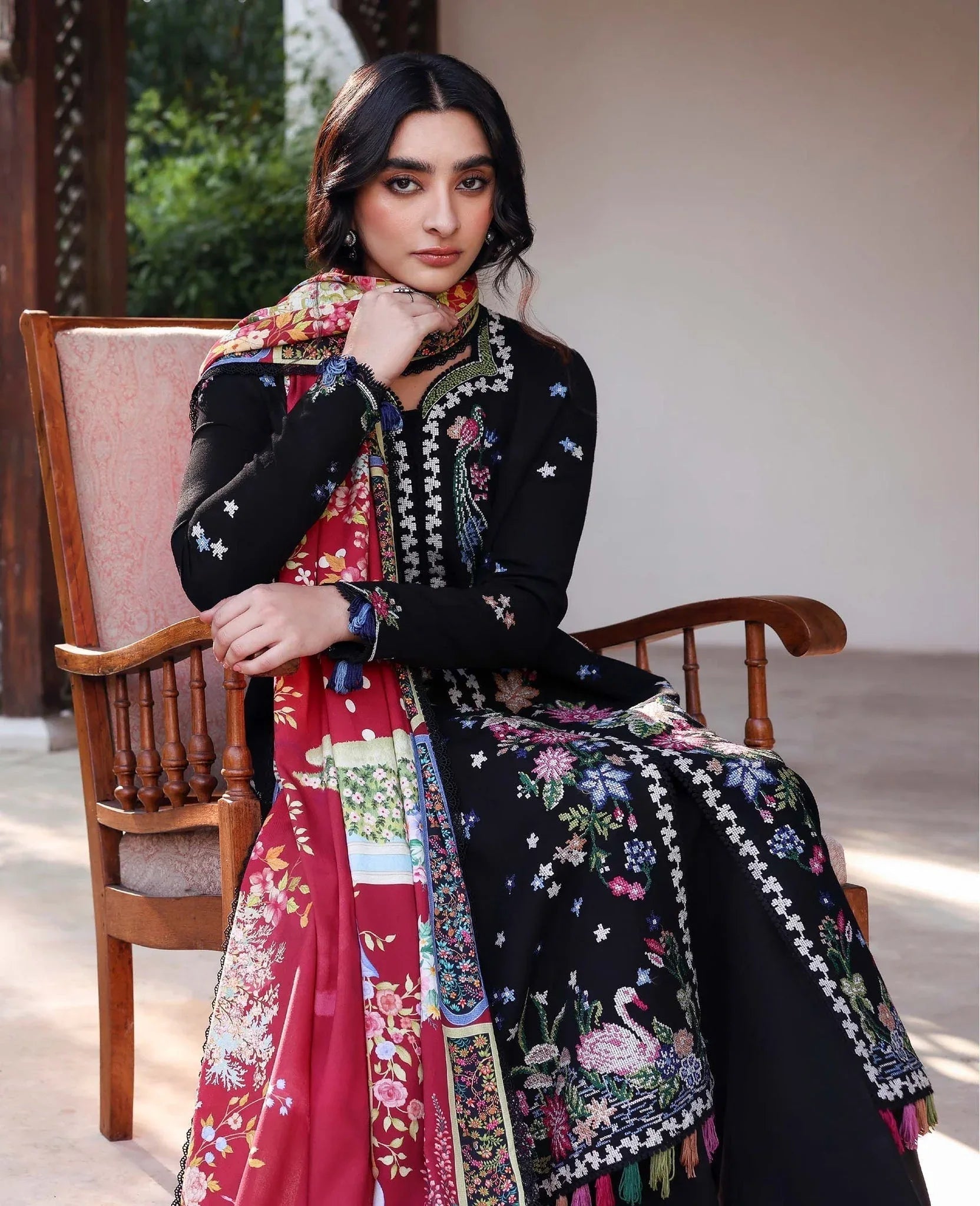 Republic Womenswear | Amaris Luxury Shawl 25 | Aveline - Aqsa Fabrics
