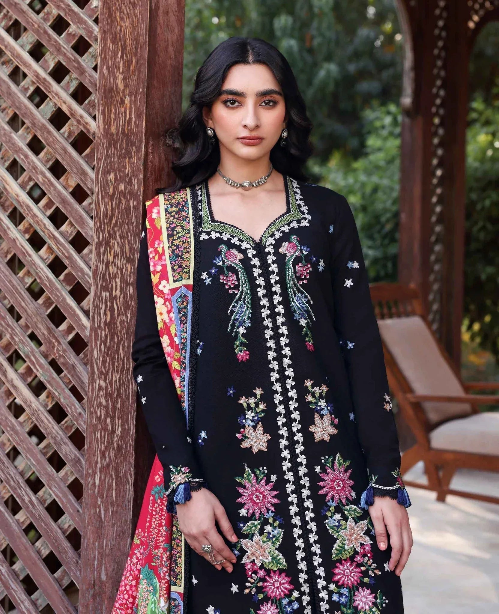 Republic Womenswear | Amaris Luxury Shawl 25 | Aveline - Aqsa Fabrics