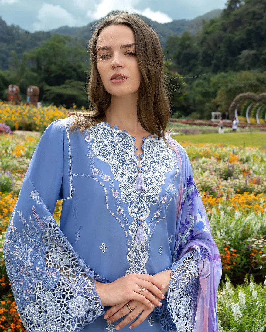 Azure Bloom - Aqsa Fabrics