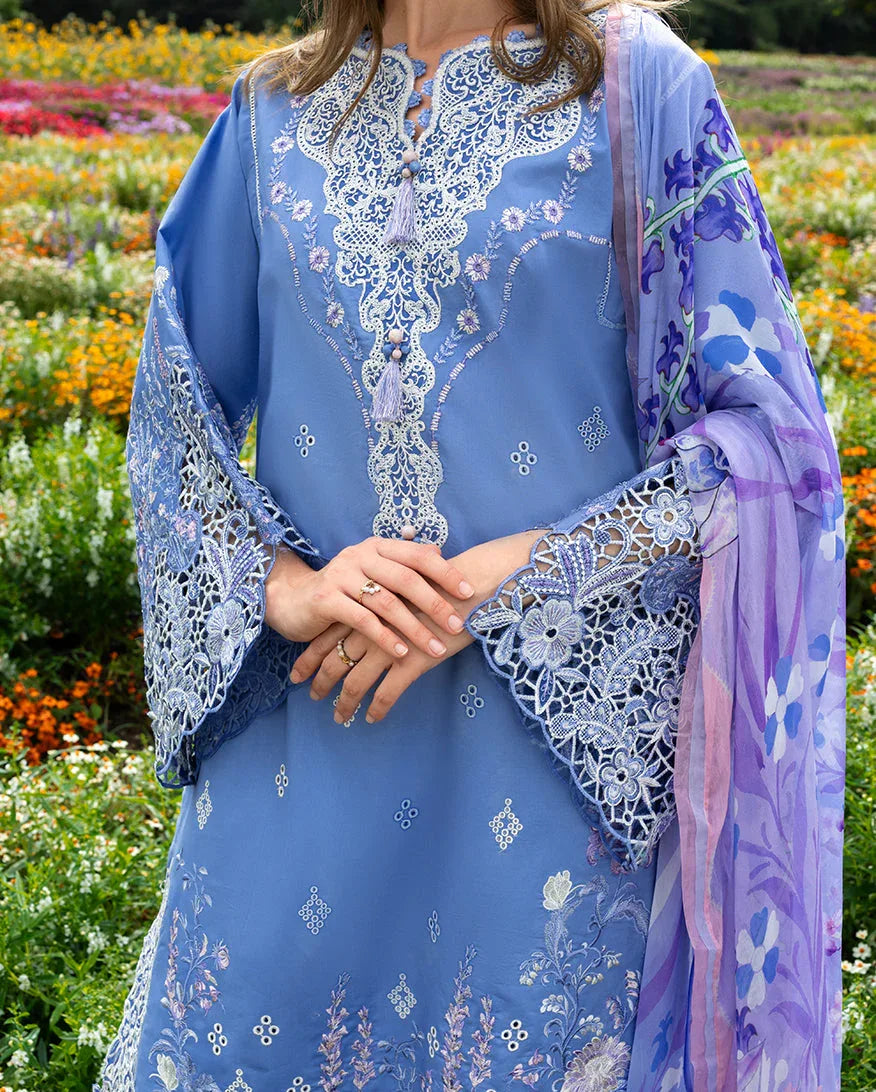 Azure Bloom - Aqsa Fabrics