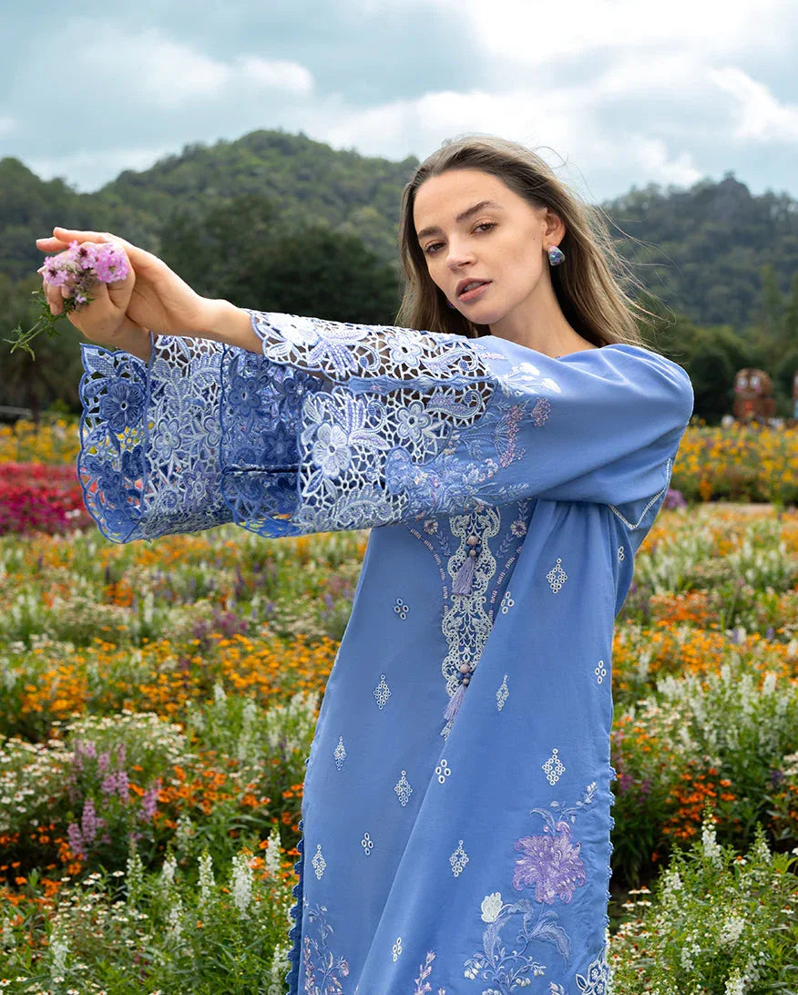 Azure Bloom - Aqsa Fabrics