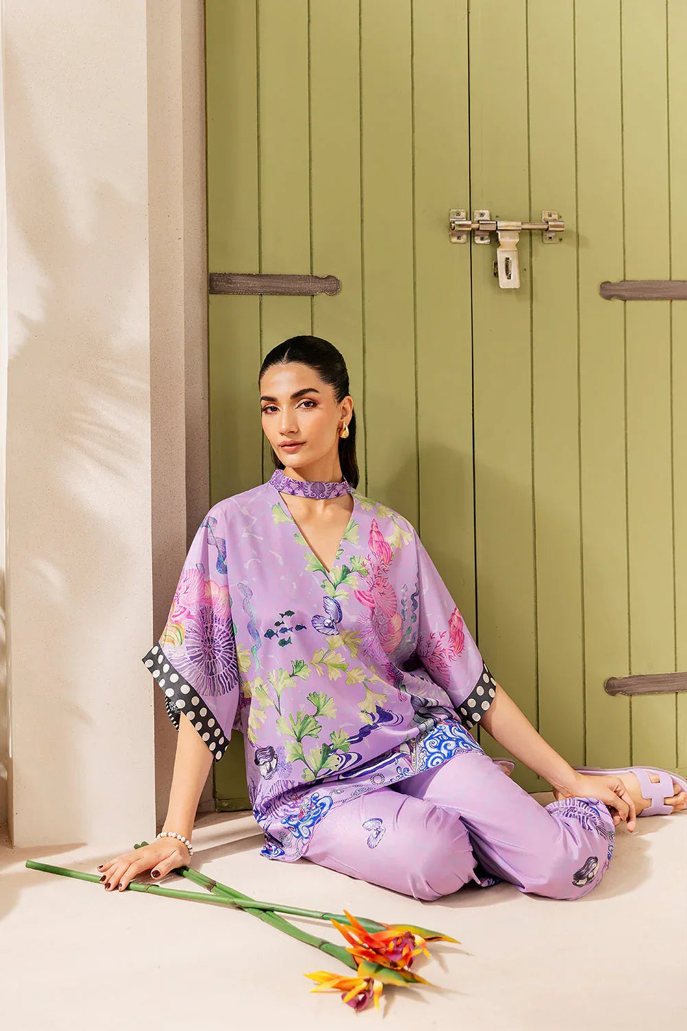 Saira Rizwan | Silk Coords 25 | LILAC LUSH - SRSP-25-10 - Aqsa Fabrics