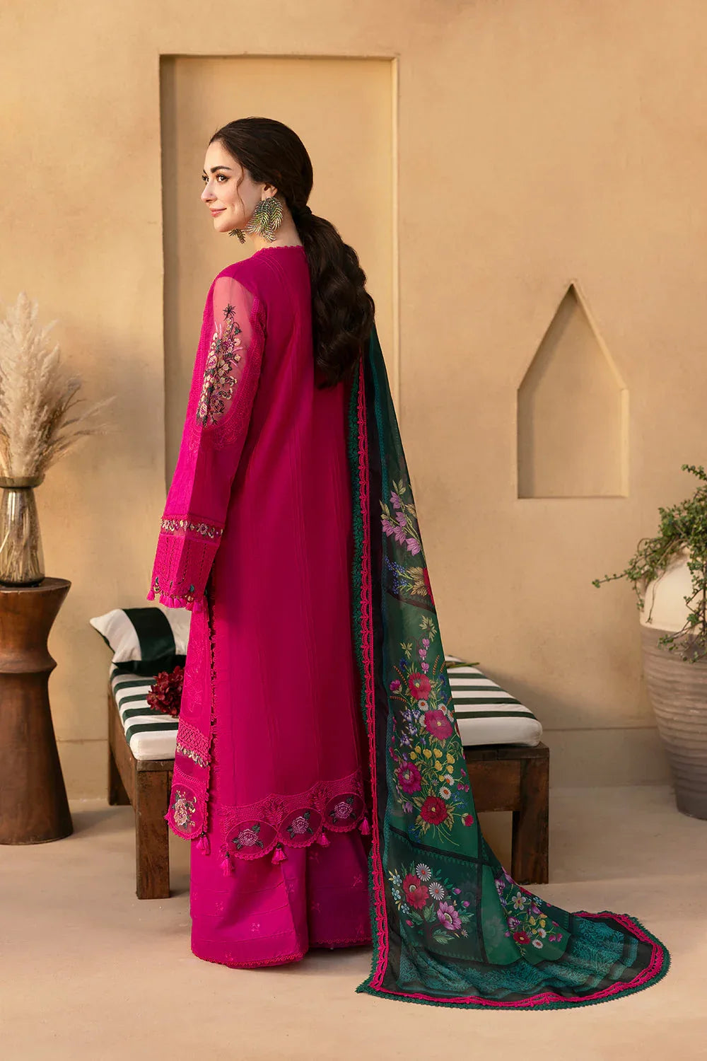 Saira Rizwan | Luxury Lawn 25 | ELODIE-SRL25-04 - Aqsa Fabrics
