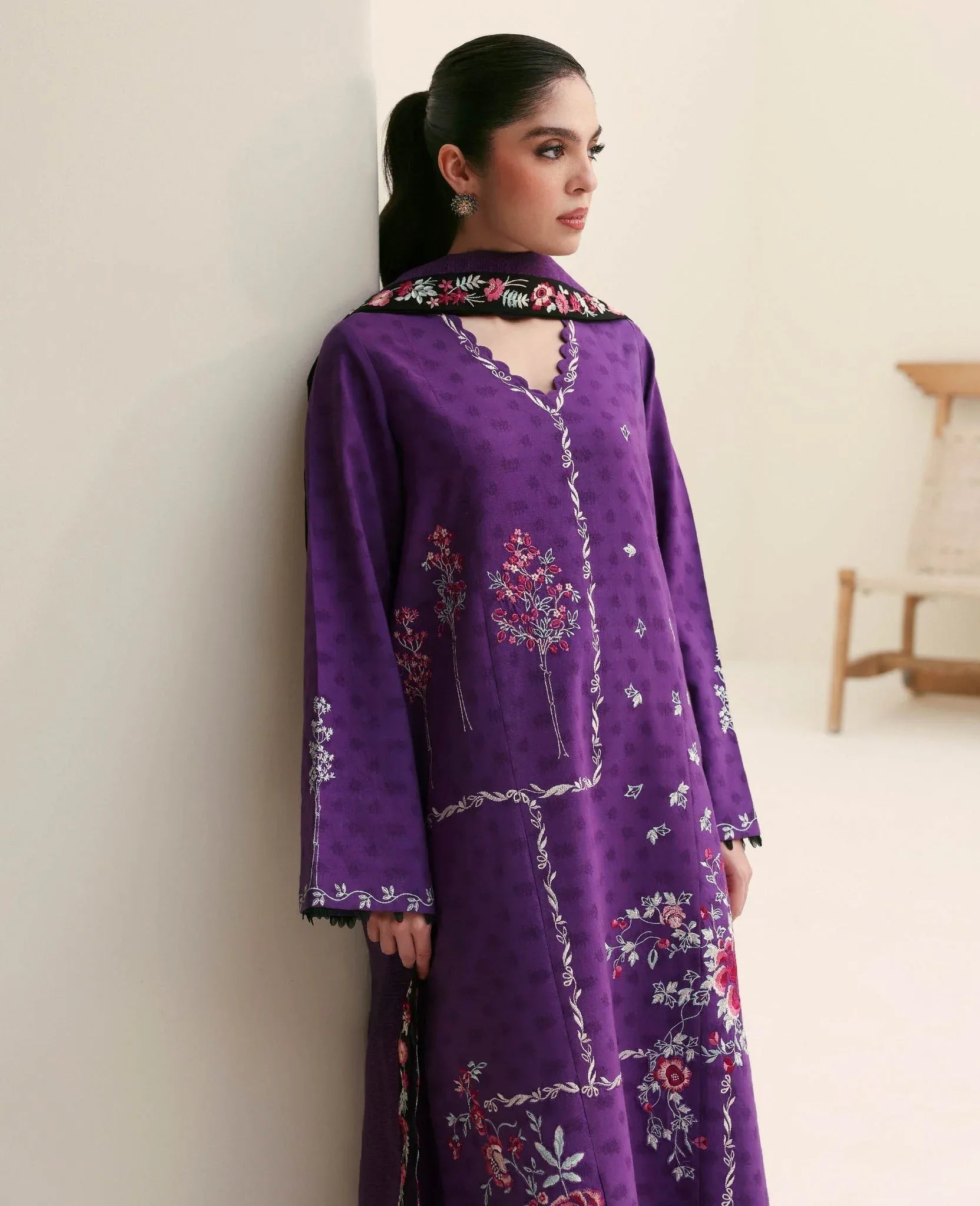 Republic Womenswear | Basics Pre Fall 25 | Violette - Aqsa Fabrics