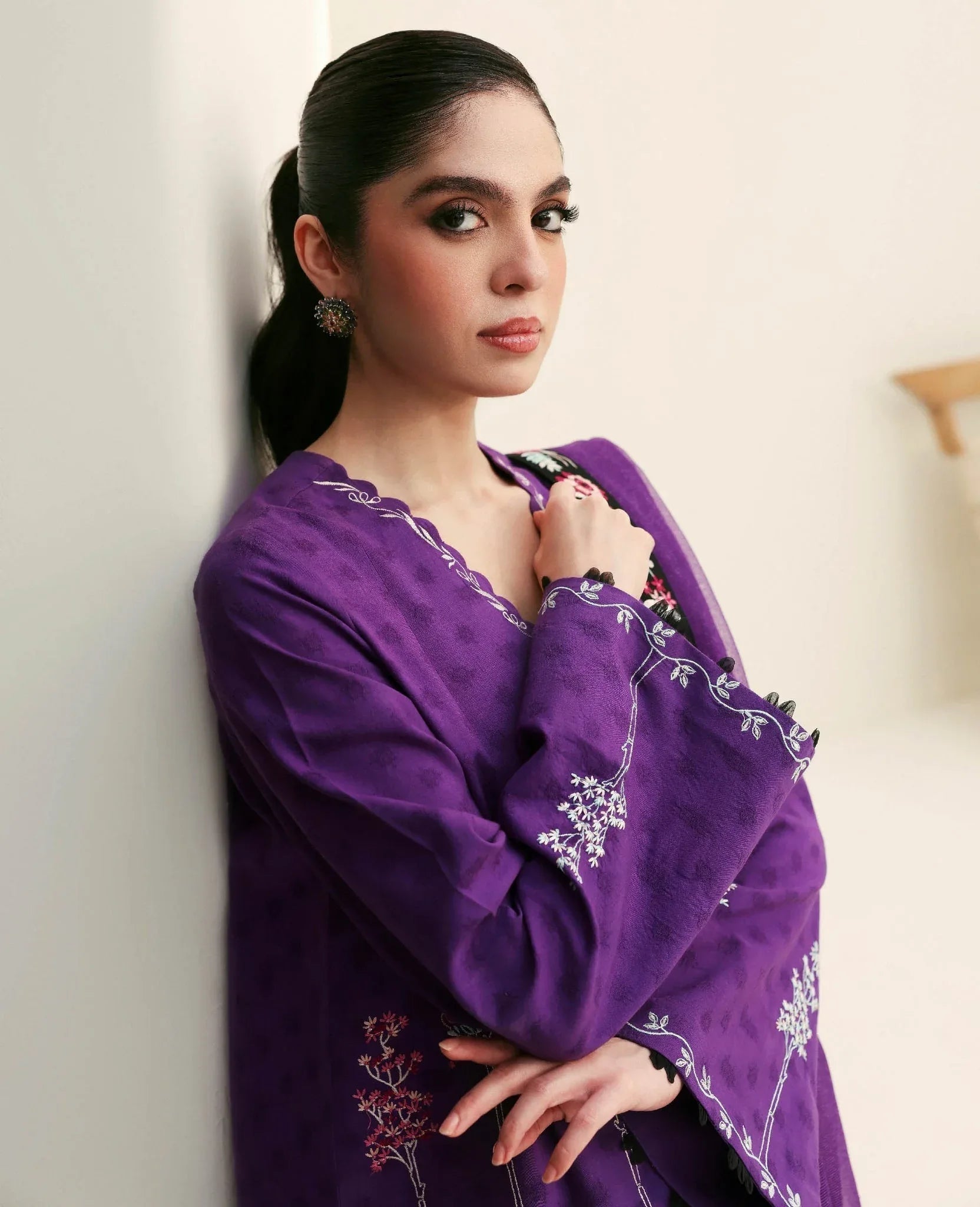 Republic Womenswear | Basics Pre Fall 25 | Violette - Aqsa Fabrics