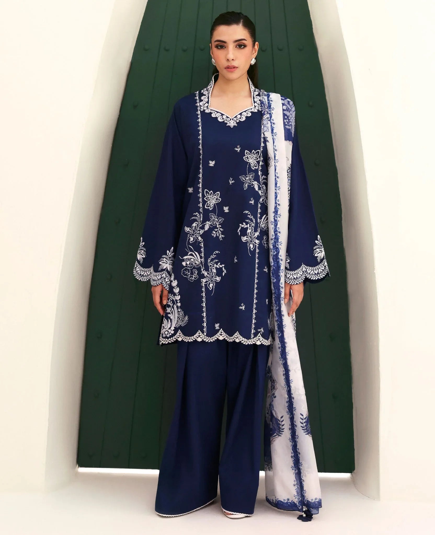 Republic Womenswear | Basics Pre Fall 25 | Dahlia - Aqsa Fabrics