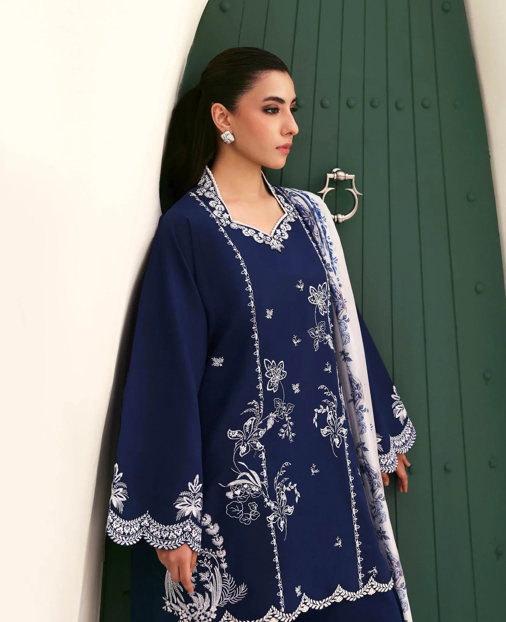 Republic Womenswear | Basics Pre Fall 25 | Dahlia - Aqsa Fabrics
