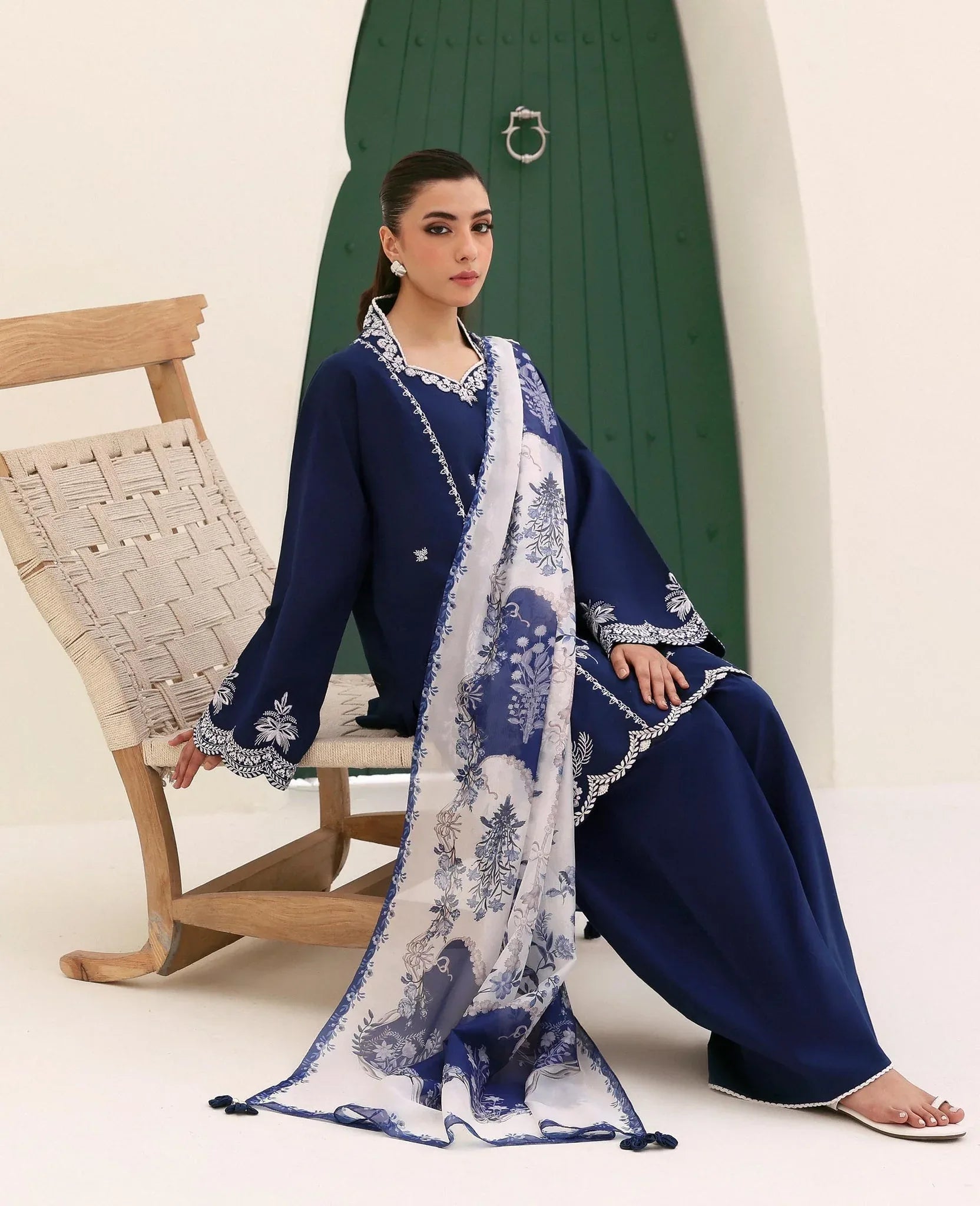Republic Womenswear | Basics Pre Fall 25 | Dahlia - Aqsa Fabrics