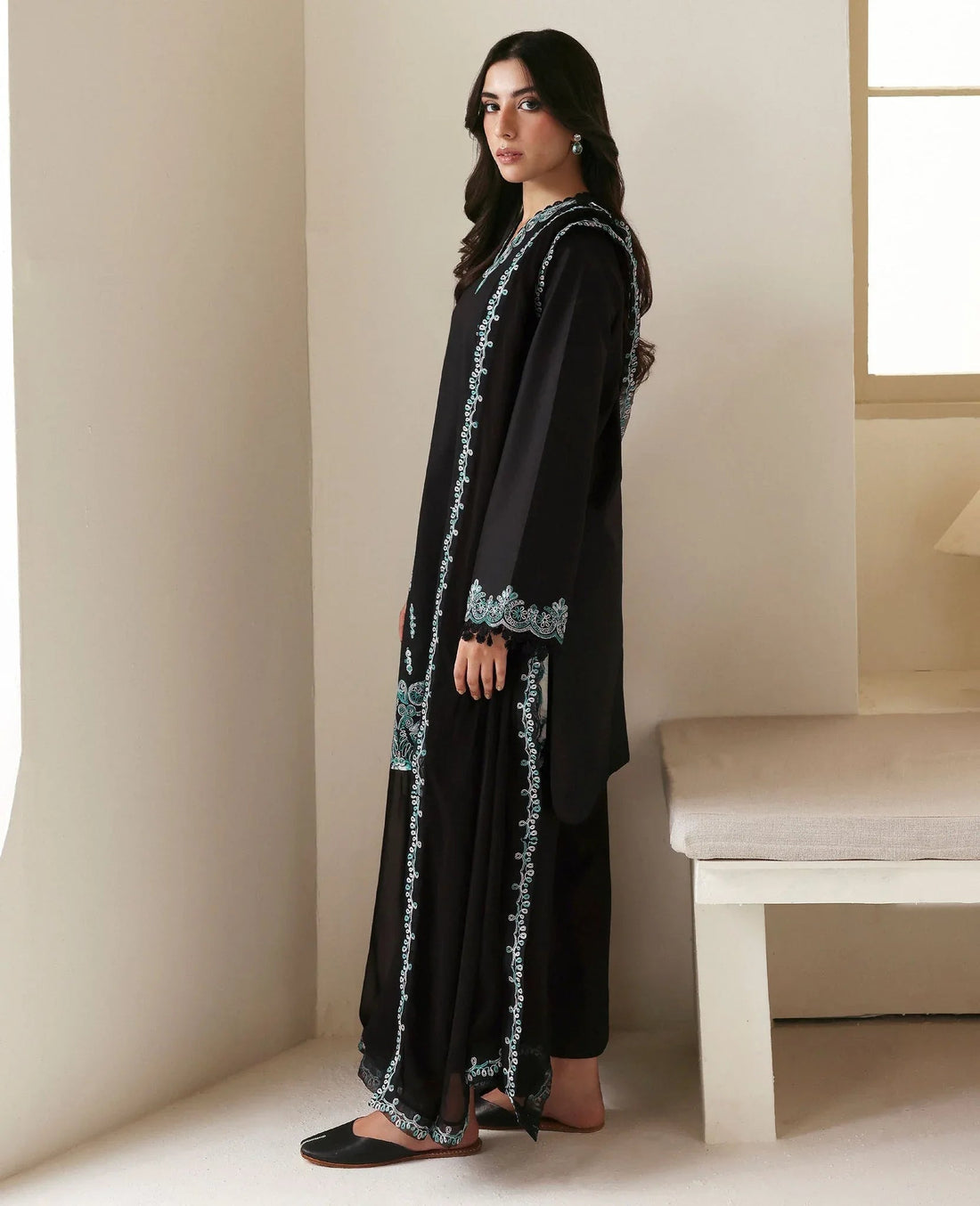 Republic Womenswear | Basics Pre Fall 25 | Noire - Aqsa Fabrics