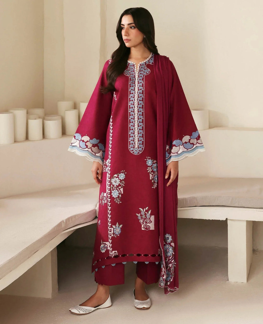 Republic Womenswear | Basics Pre Fall 25 | Fleurine - Aqsa Fabrics