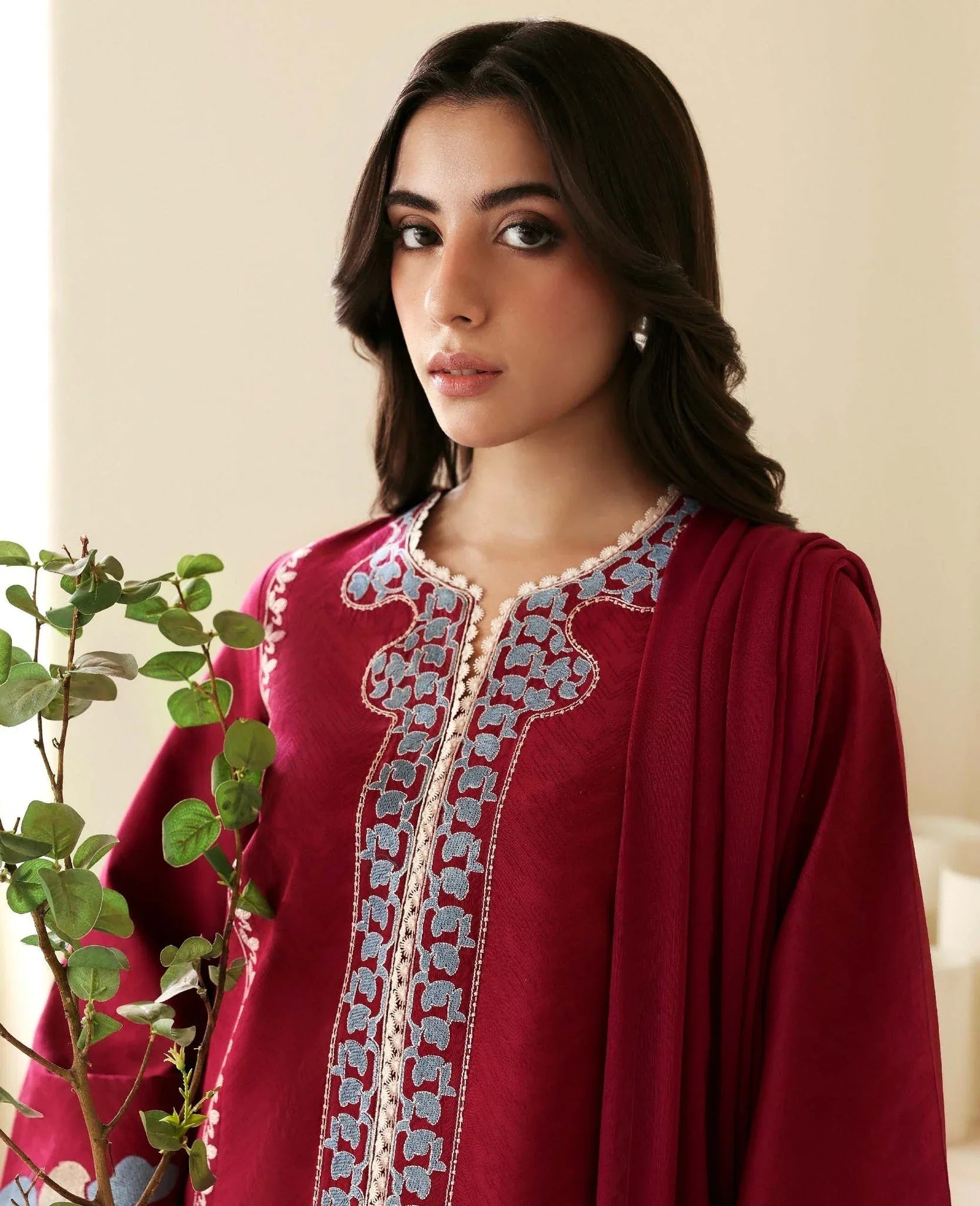 Republic Womenswear | Basics Pre Fall 25 | Fleurine - Aqsa Fabrics