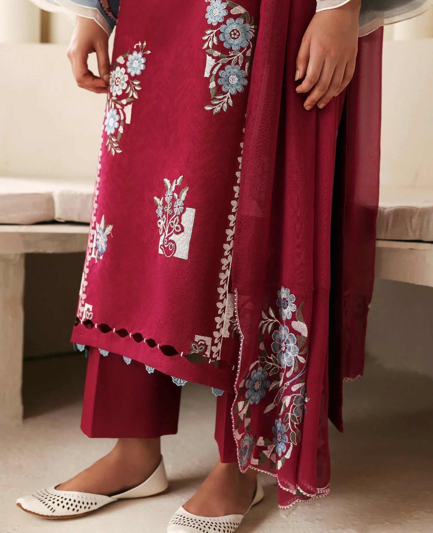 Republic Womenswear | Basics Pre Fall 25 | Fleurine - Aqsa Fabrics