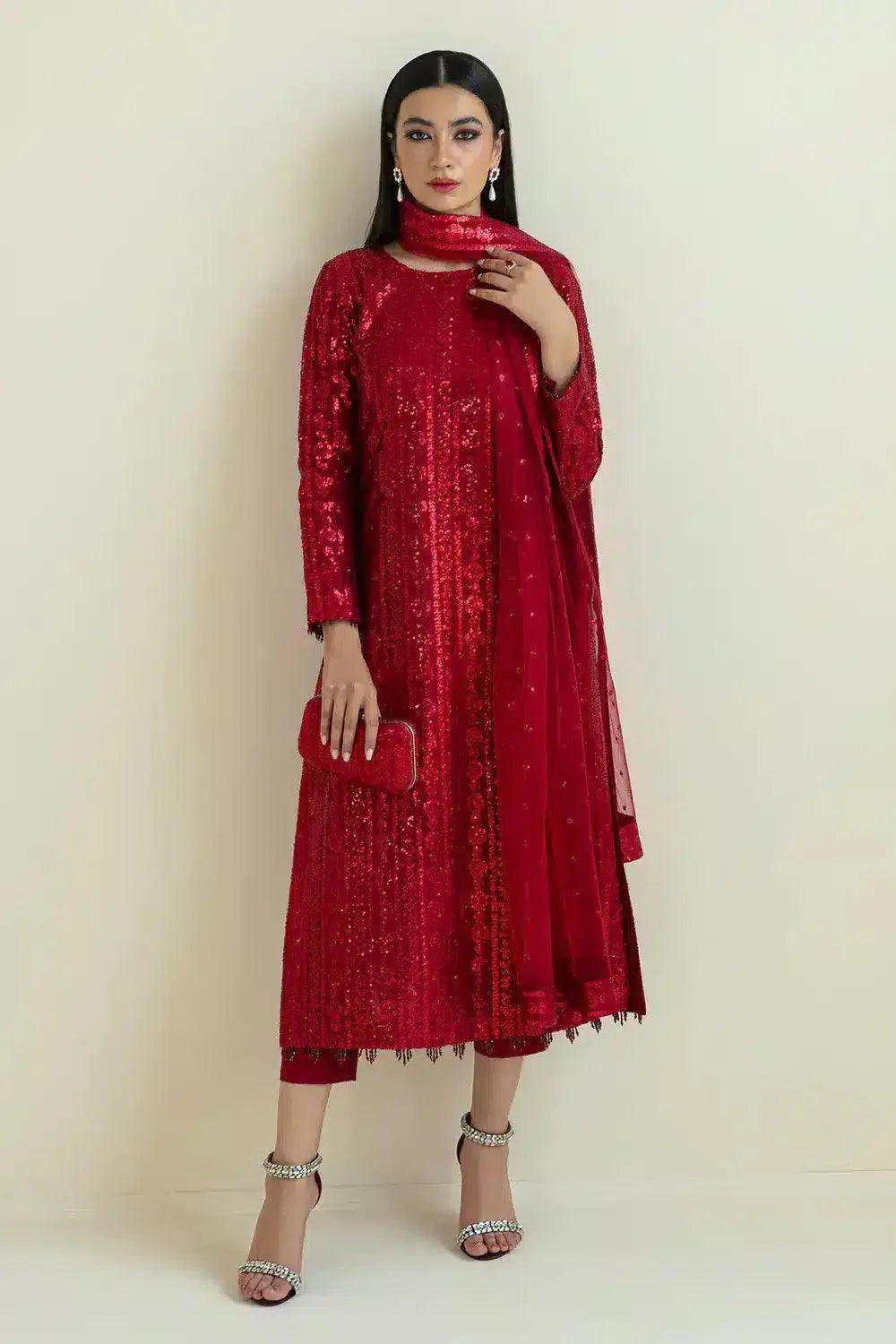 Baroque | Formals Collection | UF-385 - Aqsa Fabrics
