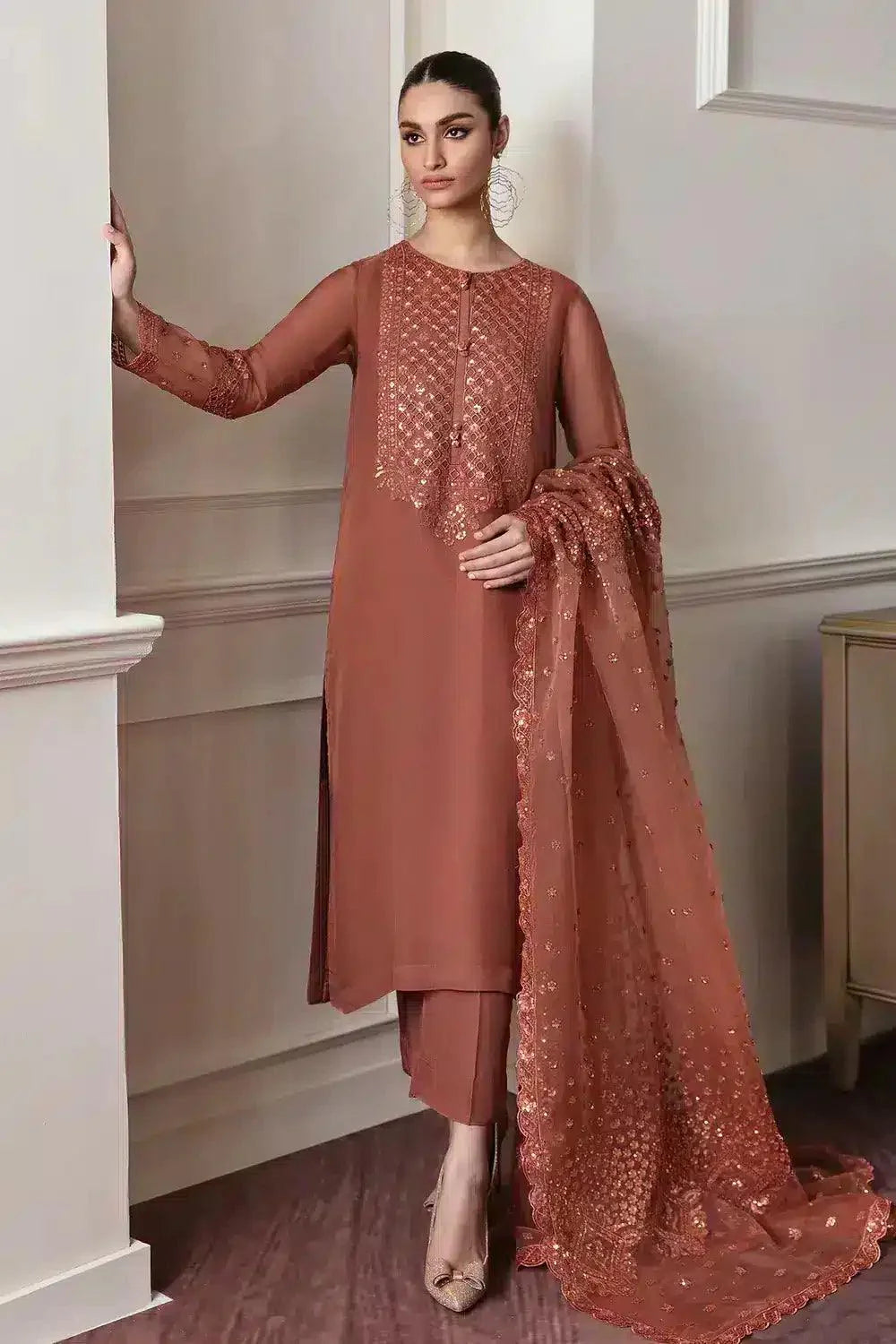 Baroque | Formals Collection | UF-296 - Aqsa Fabrics