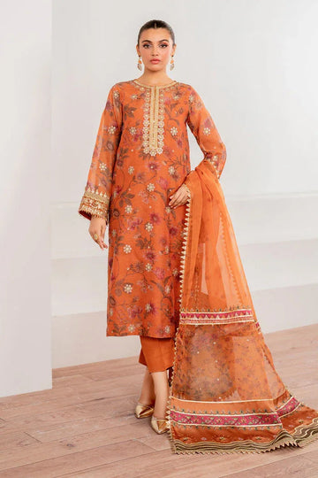 Baroque | Velvet Formals | COTTON NET UF-701 - Aqsa Fabrics