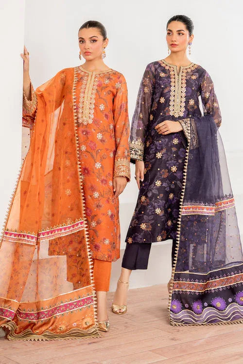 Baroque | Velvet Formals | COTTON NET UF-701 - Aqsa Fabrics