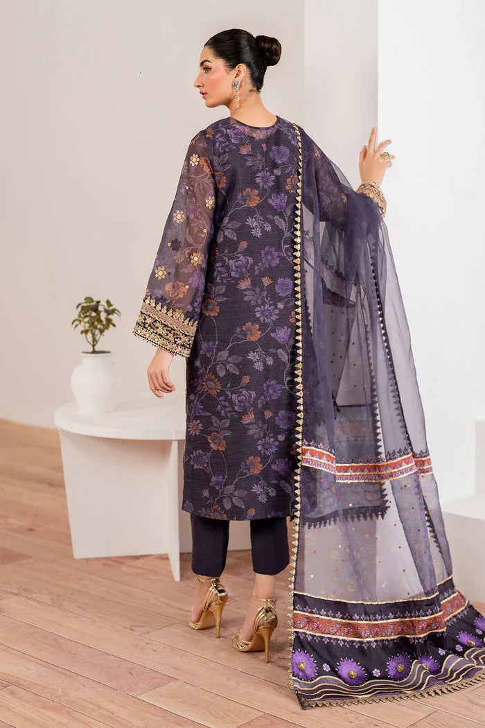 Baroque | Velvet Formals | COTTON NET UF-702 - Aqsa Fabrics
