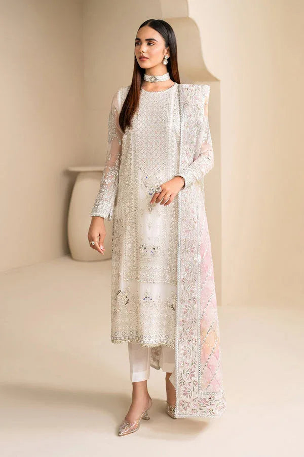 Baroque | Velvet Formals | CHIFFON UF-623 - Aqsa Fabrics
