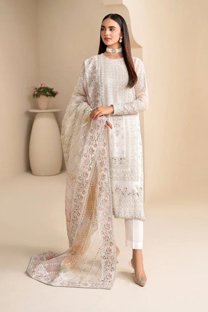 Baroque | Velvet Formals | CHIFFON UF-623 - Aqsa Fabrics