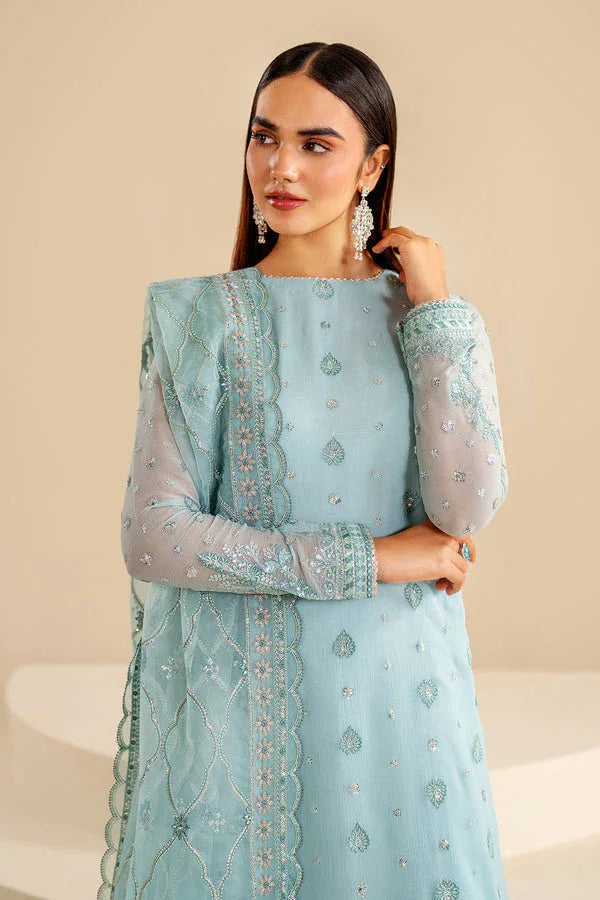 Baroque | Velvet Formals | CHIFFON UF-624 - Aqsa Fabrics