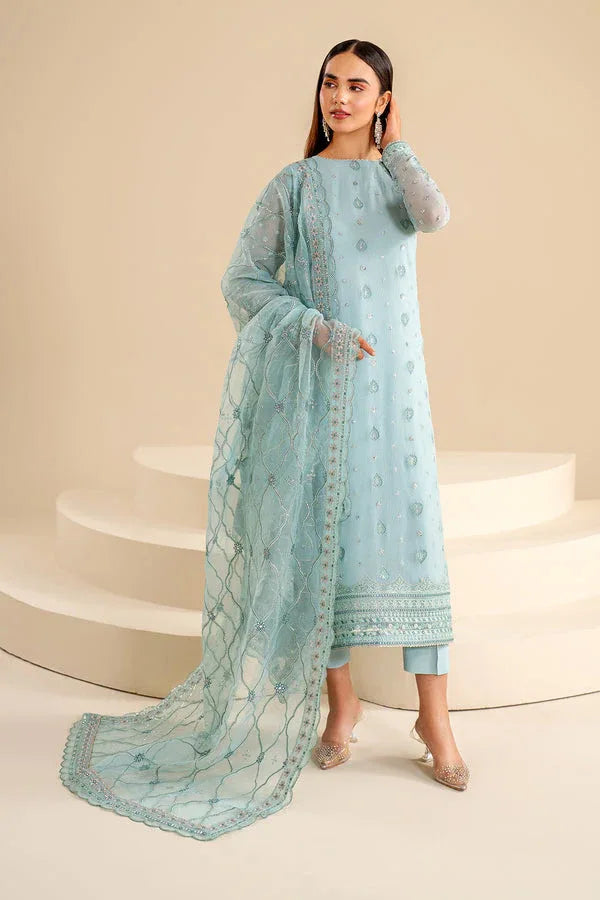 Baroque | Velvet Formals | CHIFFON UF-624 - Aqsa Fabrics