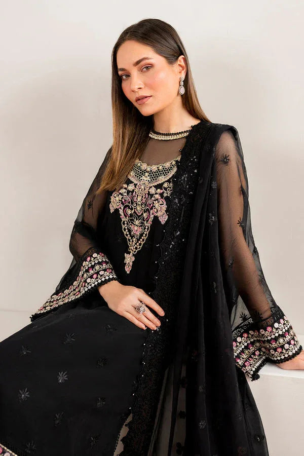 Baroque | Velvet Formals | CHIFFON UF-679 - Aqsa Fabrics
