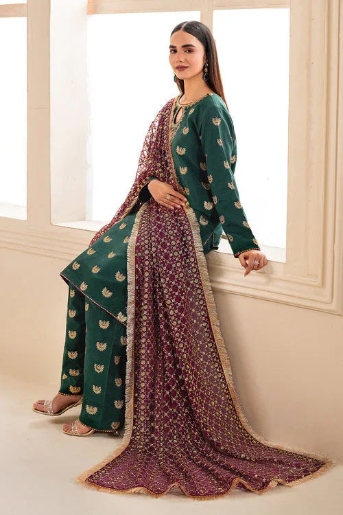 Baroque | Velvet Formals | SILK UF-614 - Aqsa Fabrics