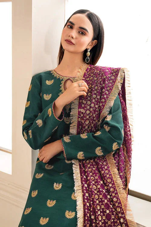 Baroque | Velvet Formals | SILK UF-614 - Aqsa Fabrics