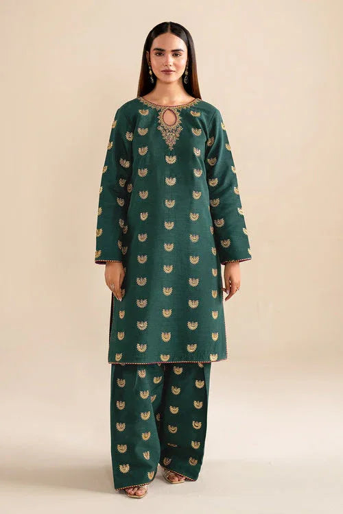 Baroque | Velvet Formals | SILK UF-614 - Aqsa Fabrics