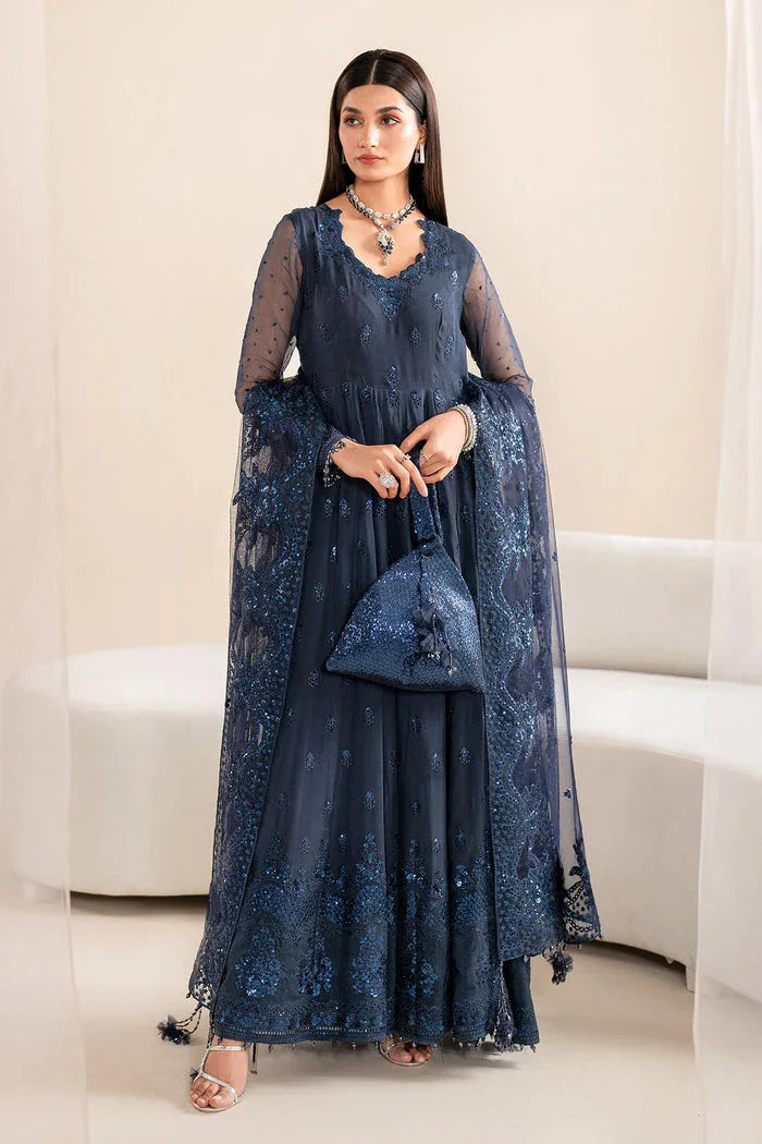 Baroque | Velvet Formals | CHIFFON UF-617 - Aqsa Fabrics