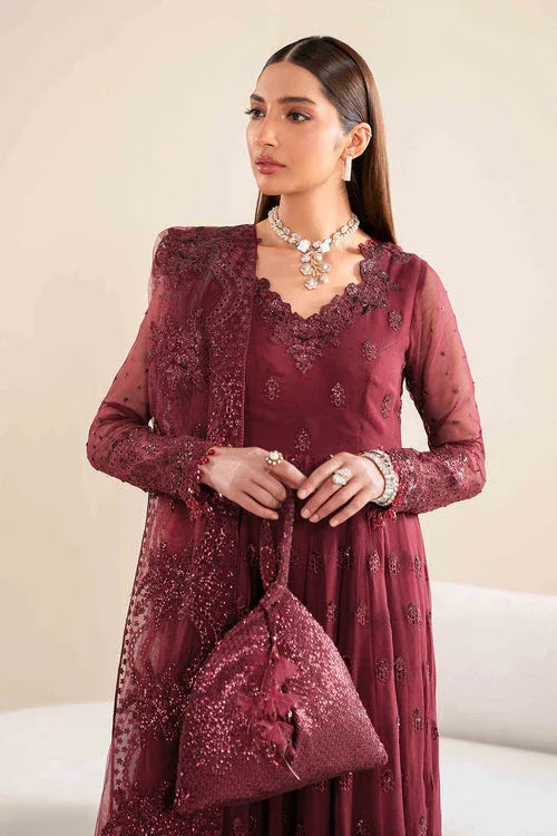 Baroque | Velvet Formals | CHIFFON UF-618 - Aqsa Fabrics